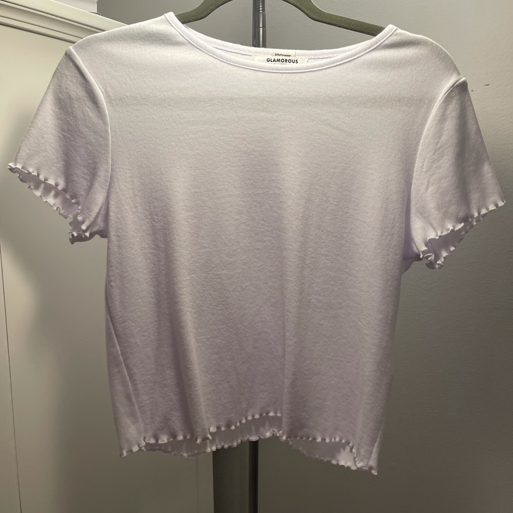 White cropped tee - ASOS